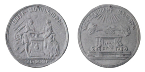 ANRO-1825 Holandese-Armenian Marriage Medal - (Altar : Matrimony) - Silver.jpg